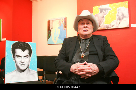 Tony Curtis ismét Magyarországon-stock-foto