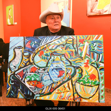 Tony Curtis ismét Magyarországon-stock-foto