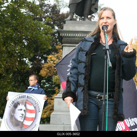 56-ra emlékeznek a Hatvanégy Vármegye Mozgalom aktivistái-stock-foto