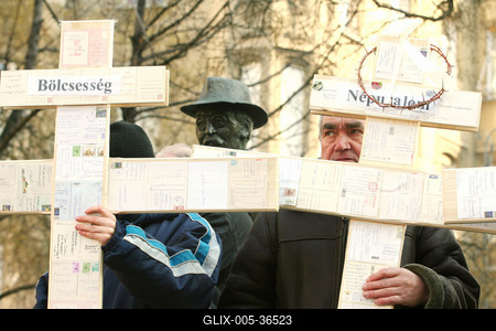 Zavargások a Kossuth téren-stock-foto