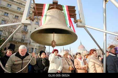 Zavargások a Kossuth téren-stock-foto