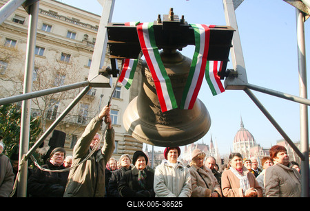 Zavargások a Kossuth téren-stock-foto