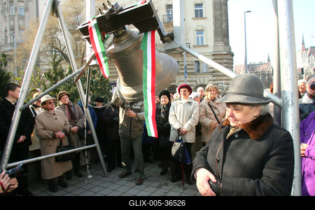 Zavargások a Kossuth téren-stock-foto