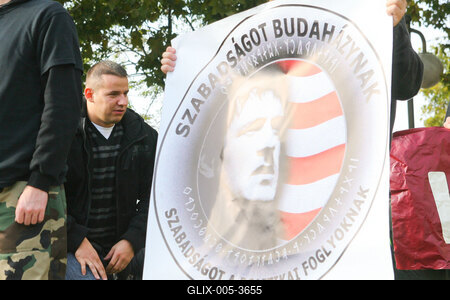 56-ra emlékeznek a Hatvanégy Vármegye Mozgalom aktivistái-stock-foto