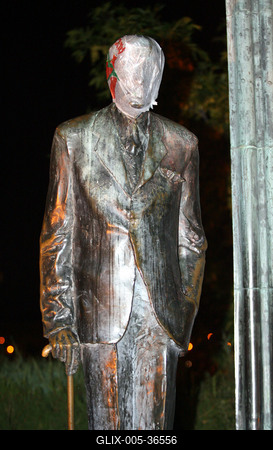 Ismét a kormány ellen tüntettek a Kossuth téren-stock-foto