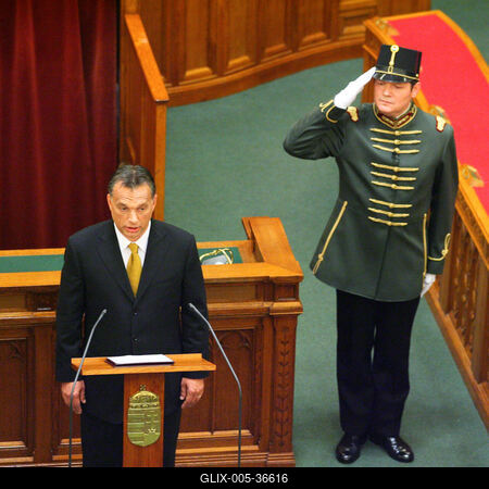 Az Orbán-kormány eskütétele-stock-foto