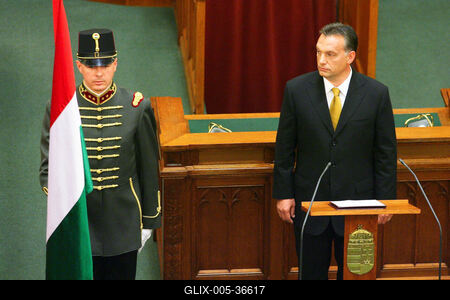 Az Orbán-kormány eskütétele-stock-foto