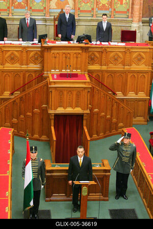 Az Orbán-kormány eskütétele-stock-foto