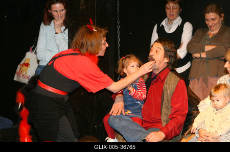 Mikulás az Új Színházban-stock-foto