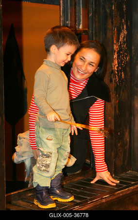 Mikulás az Új Színházban-stock-foto