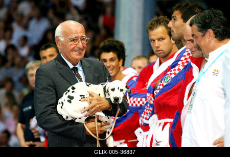 Úszó EB megnyitó-stock-foto