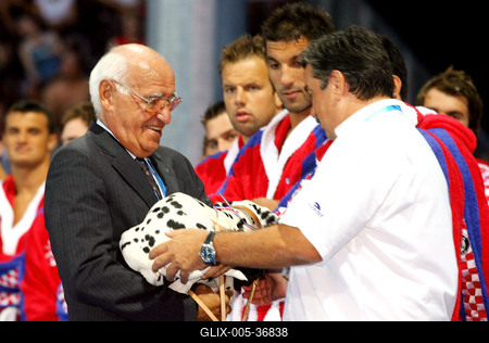 Úszó EB megnyitó-stock-foto