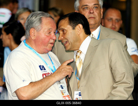 Úszó EB megnyitó-stock-foto