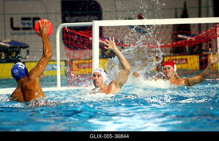 Úszó EB megnyitó-stock-foto