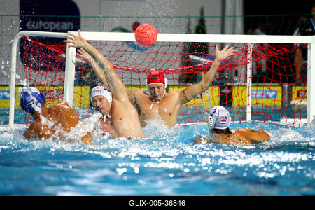 Úszó EB megnyitó-stock-foto