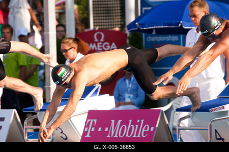 Úszó Európa-bajnokság-stock-foto