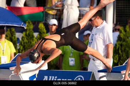 Úszó Európa-bajnokság-stock-foto