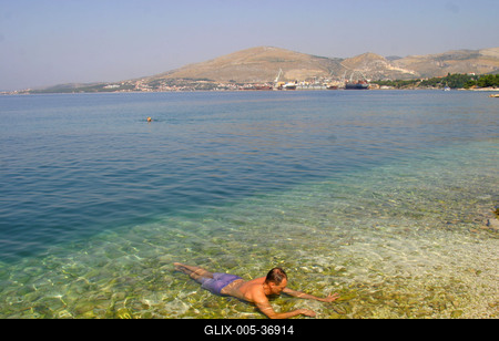 Ciovo-sziget, Horvátország-stock-foto