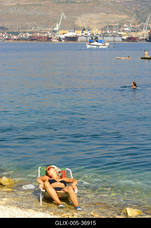 Ciovo-sziget, Horvátország-stock-foto