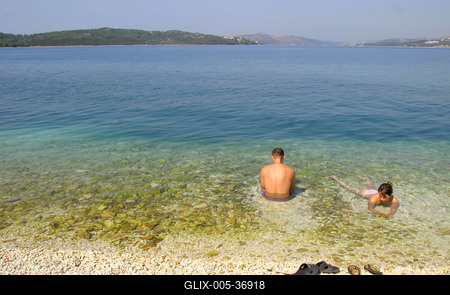 Ciovo-sziget, Horvátország-stock-foto