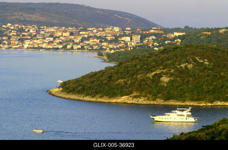 Ciovo-sziget, Horvátország-stock-foto