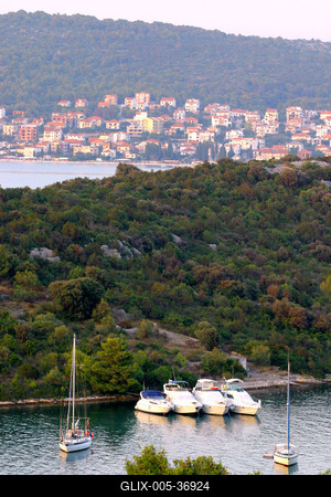 Ciovo-sziget, Horvátország-stock-foto
