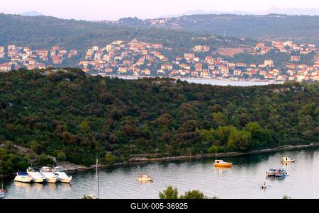 Ciovo-sziget, Horvátország-stock-foto