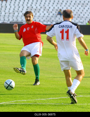 Színész újságí foci-stock-foto