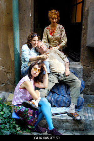 Noé bárkája egy pesti bérházban-stock-foto