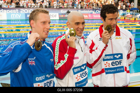 Úszó Európa-bajnokság-stock-foto