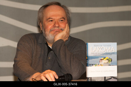 Könyvbemutató-stock-foto