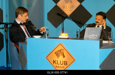 Gyurcsány Ferenc műsort vezet a Klub Rádióban-stock-foto