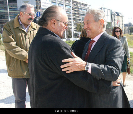 Elhelyezték a Millennium Gate – CEU Business School alapkövét-stock-foto