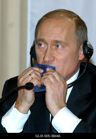 Putyin Budapesten-stock-foto