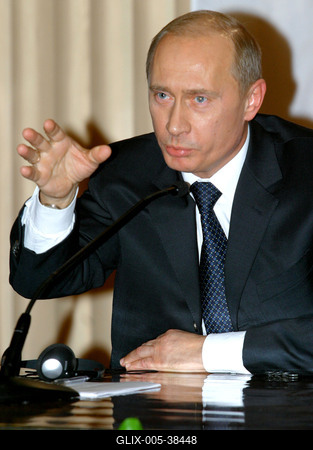 Putyin Budapesten-stock-foto