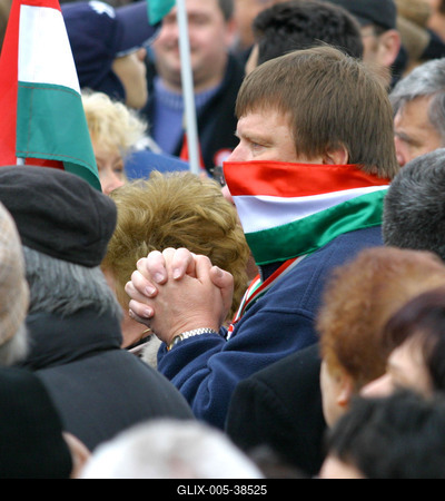A Fidesz Március 15-i megemlékezése-stock-foto