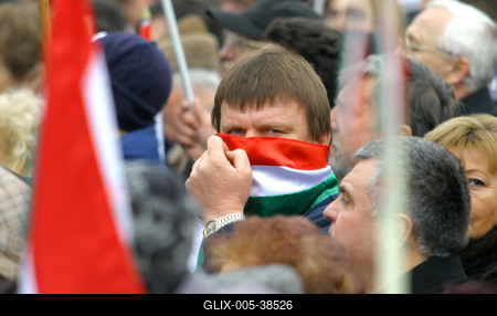 A Fidesz Március 15-i megemlékezése-stock-foto