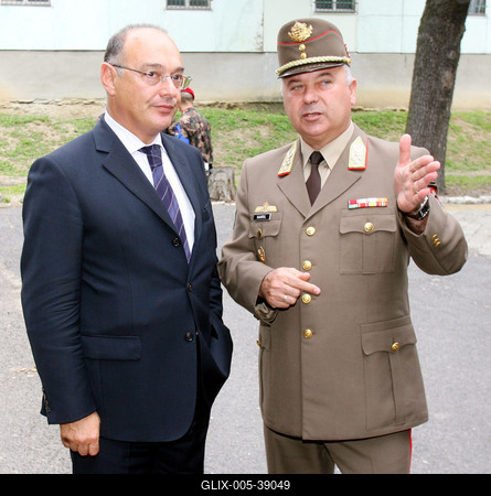 Honvédségi értekezlet-stock-foto