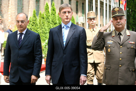 Honvédségi értekezlet-stock-foto