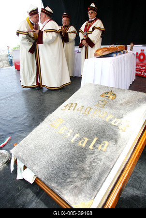 Magyarok Nagy Asztala gasztronómiai fesztivál-stock-foto