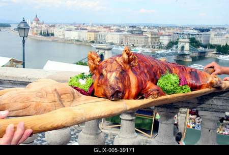 Magyarok Nagy Asztala gasztronómiai fesztivál-stock-foto