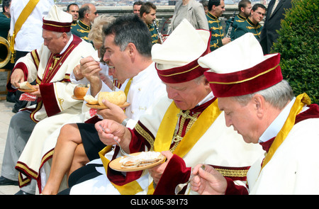 Magyarok Nagy Asztala gasztronómiai fesztivál-stock-foto