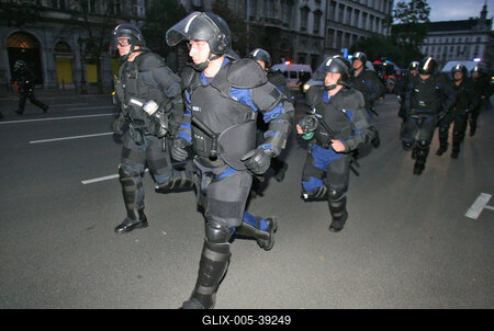 Újabb zavargások Budapesten-stock-foto