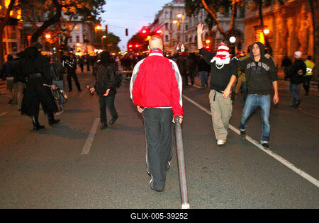 Újabb zavargások Budapesten-stock-foto