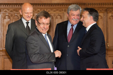 Pénzintézetek vezetőivel találkozott Orbán Viktor-stock-foto