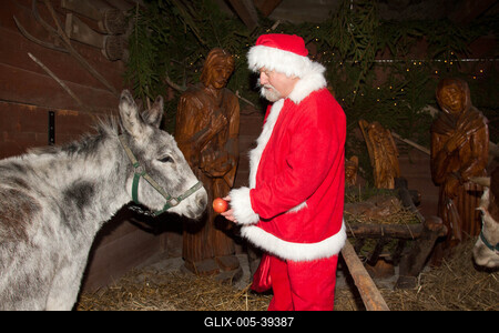 Mikulás járt az Állatkertben-stock-foto