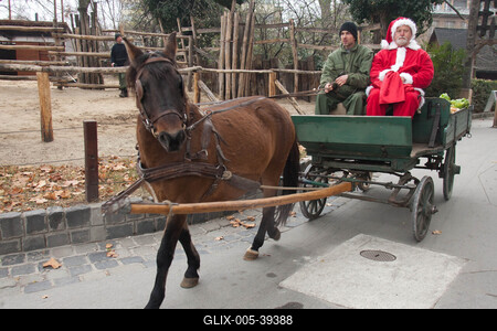 Mikulás járt az Állatkertben-stock-foto