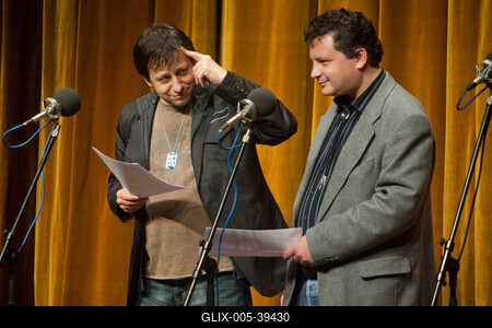 A Rádiókabaré szilveszteri felvétele-stock-foto