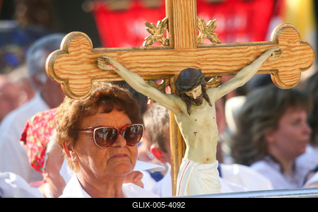 Szent Jobb körmenet-stock-foto