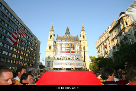 Szent Jobb körmenet-stock-foto